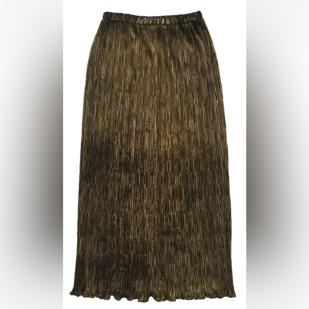 Bronze foil maxi skirt / dress
